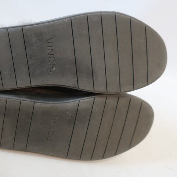 Womens Vince Nyack Gray Suede Rabbit Fur Ankle Sneaker Booties 8 - Picture 9 of 14